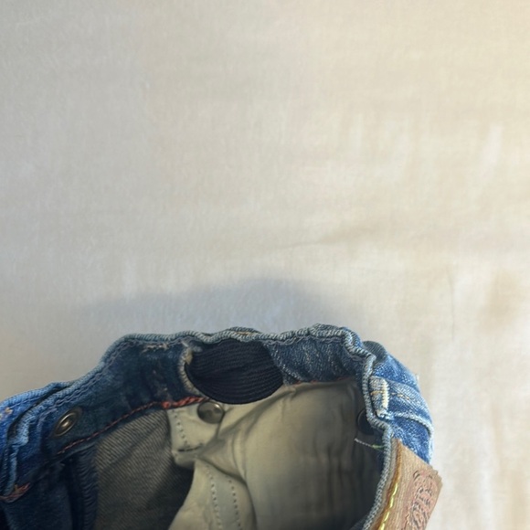 Replay Blue Distressed Cropped Jeans - Picture 8 of 8